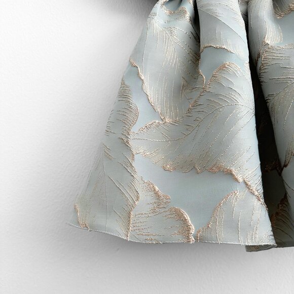 NWT Pretty Girls Fine Jacquard Celebration Dress Elegant Floral Sage & Gold 4T - Picture 5 of 5